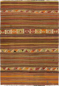 Alfombra Konya Kilim Vintage - 150 cm x 215 cm