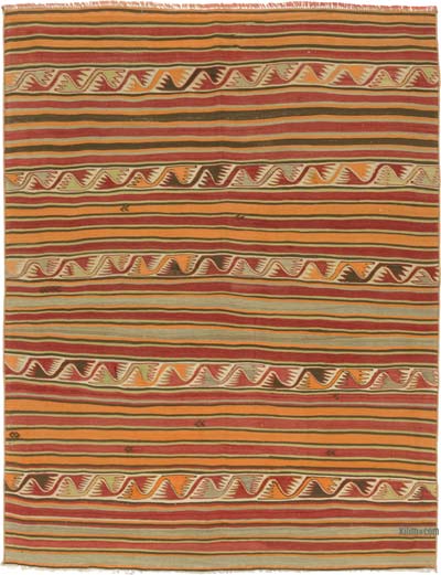 Vintage Konya Kilim Rug - 4' 2" x 5' 6" (50" x 66")