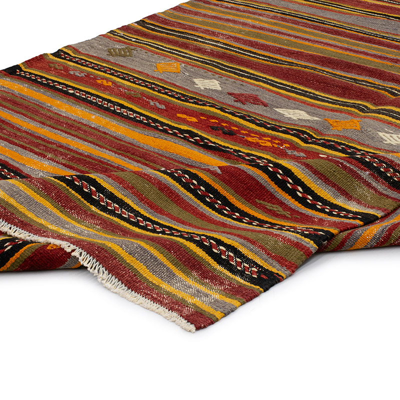 Vintage Turkish Kilim Rug - 5' 1" x 8' 9" (61" x 105") - K0089208