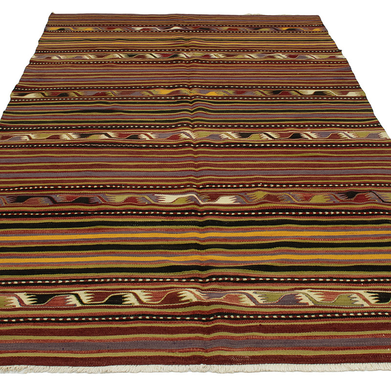 Vintage Konya Kilim Rug - 4' 4" x 8' 7" (52" x 103") - K0089214