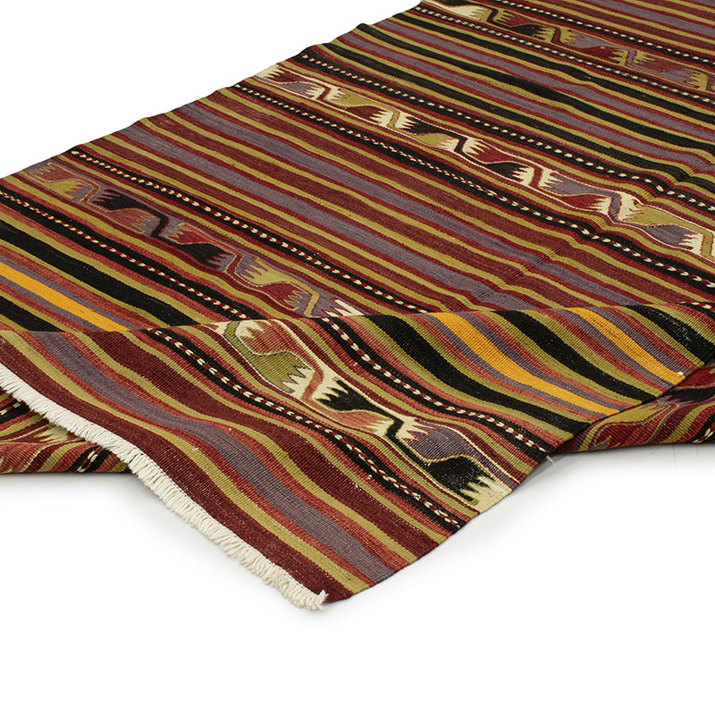 Vintage Konya Kilim Rug - 4' 4" x 8' 7" (52" x 103") - K0089214