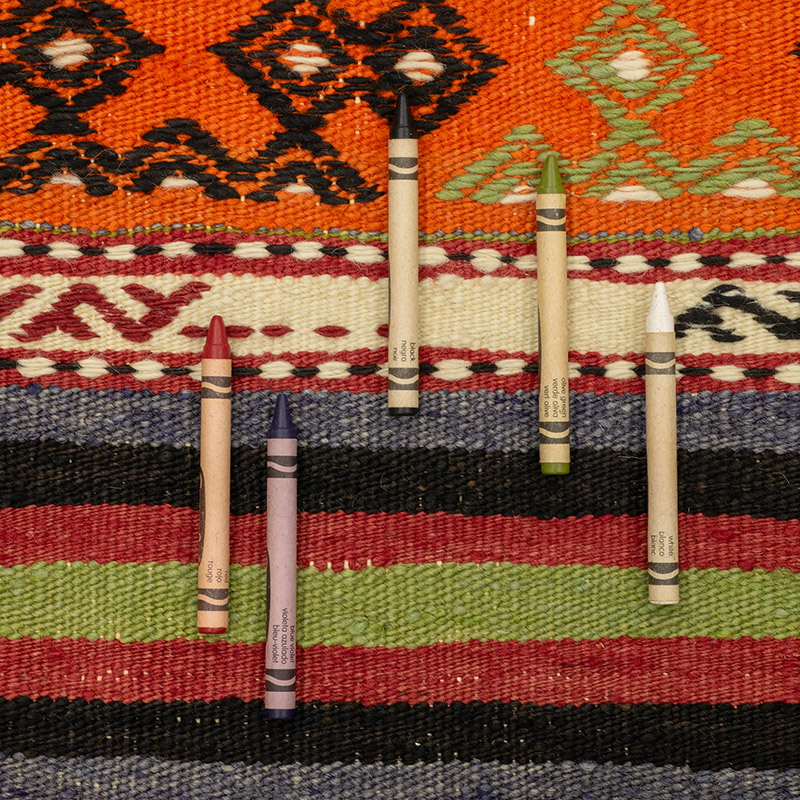 Vintage Denizli Kilim Rug - 5' 9" x 10' 8" (69" x 128") - K0089215