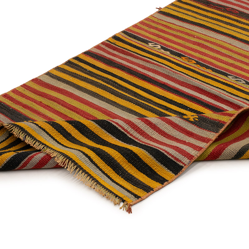 Vintage Turkish Kilim Runner - 2' 8" x 18' 8" (32" x 224") - K0089216