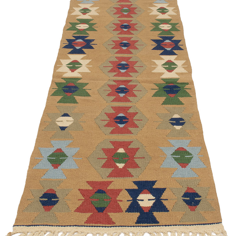 New Handwoven Turkish Kilim Runner - 1' 10" x 5' 9" (22" x 69") - K0089218