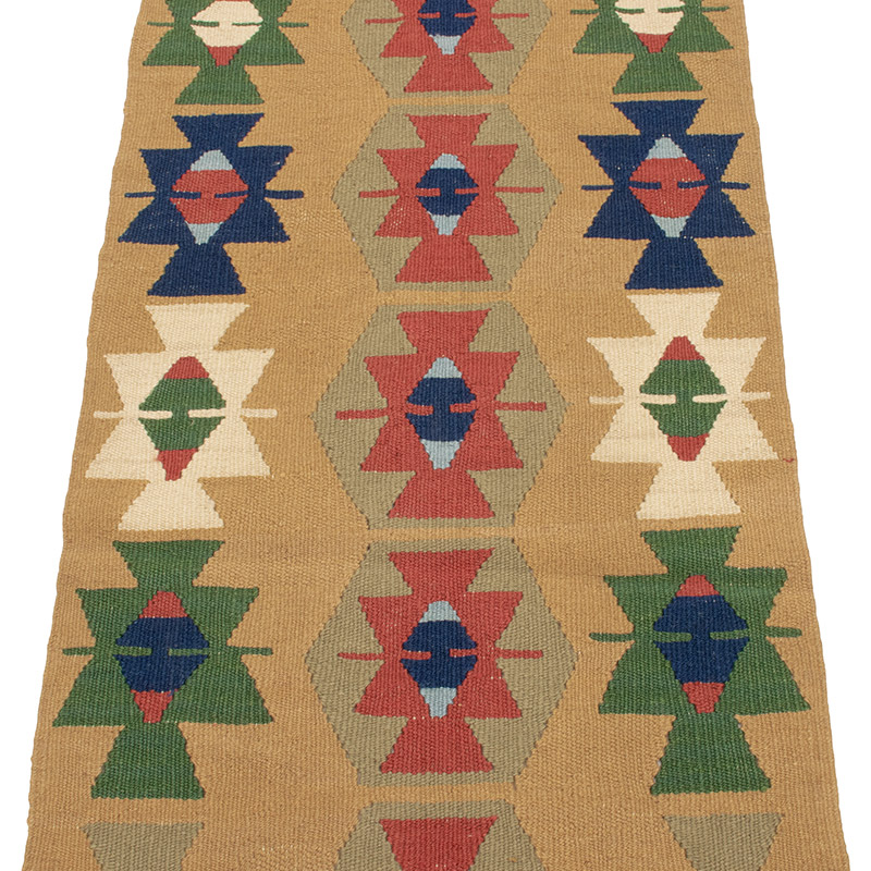 New Handwoven Turkish Kilim Runner - 1' 10" x 5' 9" (22" x 69") - K0089218