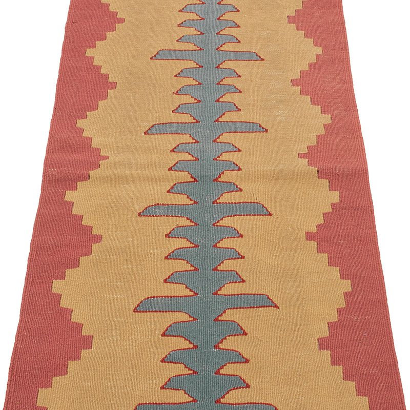 Yeni Kök Boya El Dokuma Yolluk Kilim - 58 cm x 178 cm - K0089219