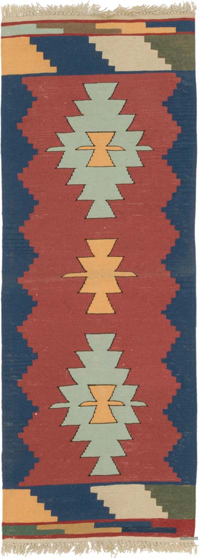 Yeni Kök Boya El Dokuma Yolluk Kilim - 63 cm x 174 cm