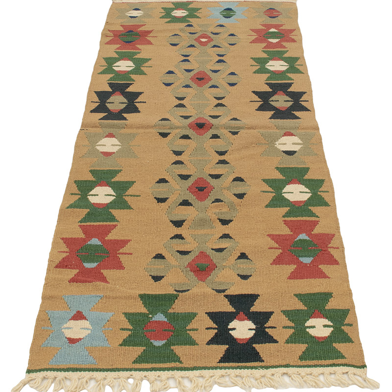 New Handwoven Turkish Kilim Runner - 1' 11" x 5' 8" (23" x 68") - K0089221