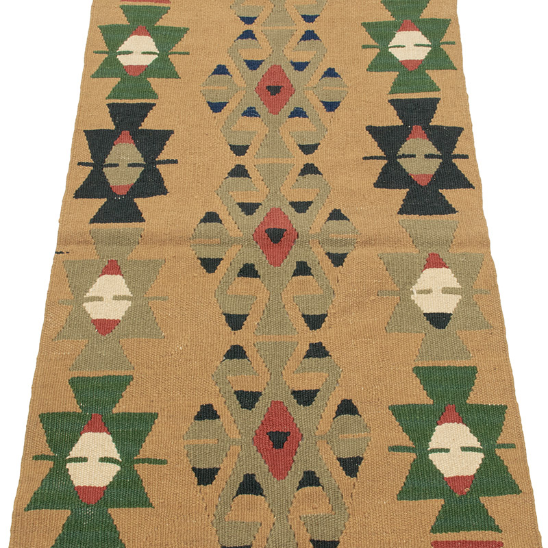 New Handwoven Turkish Kilim Runner - 1' 11" x 5' 8" (23" x 68") - K0089221