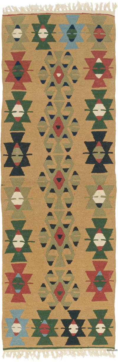 New Handwoven Turkish Kilim Runner - 1' 11" x 5' 8" (23" x 68")