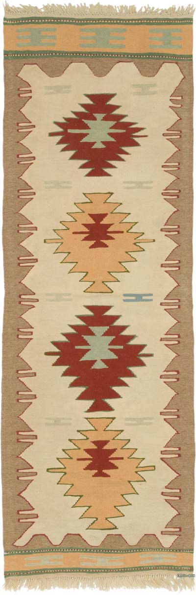 New Handwoven Turkish Kilim Runner - 1' 11" x 5' 7" (23" x 67")