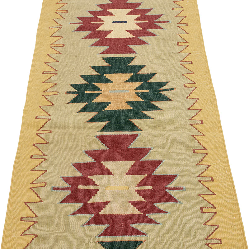 New Handwoven Turkish Kilim Runner - 2' 1" x 6'  (25" x 72") - K0089223
