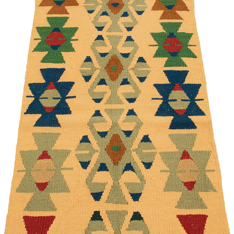 New Handwoven Turkish Kilim Runner - 1' 10" x 5' 6" (22" x 66") - K0089225
