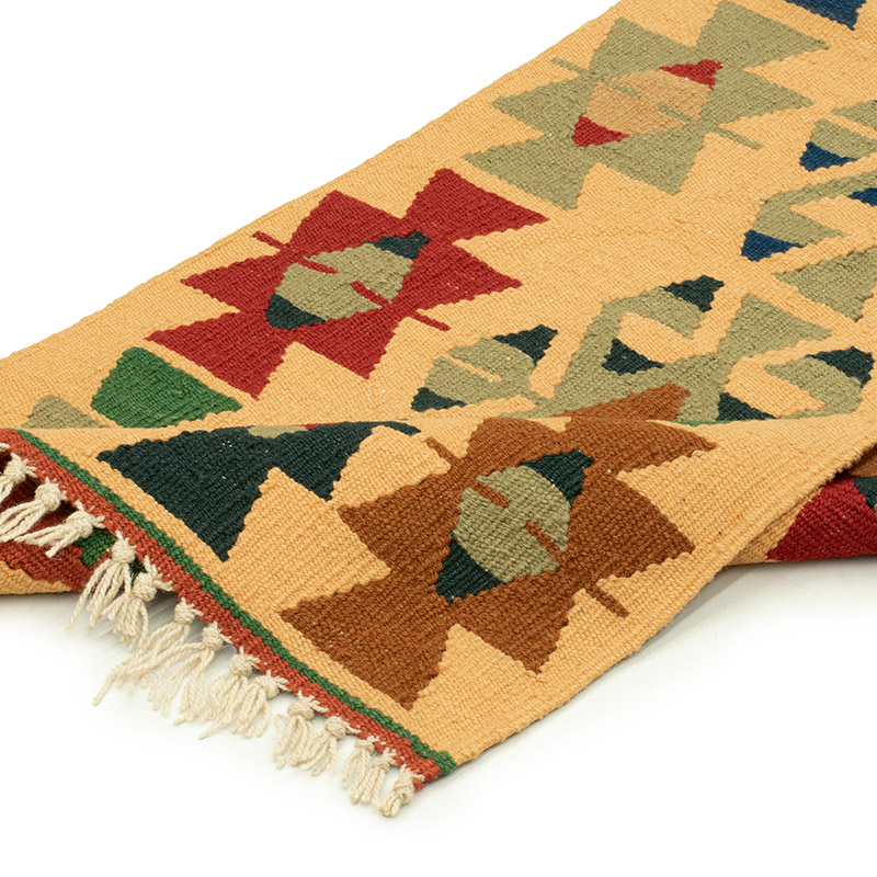 New Handwoven Turkish Kilim Runner - 1' 10" x 5' 6" (22" x 66") - K0089225