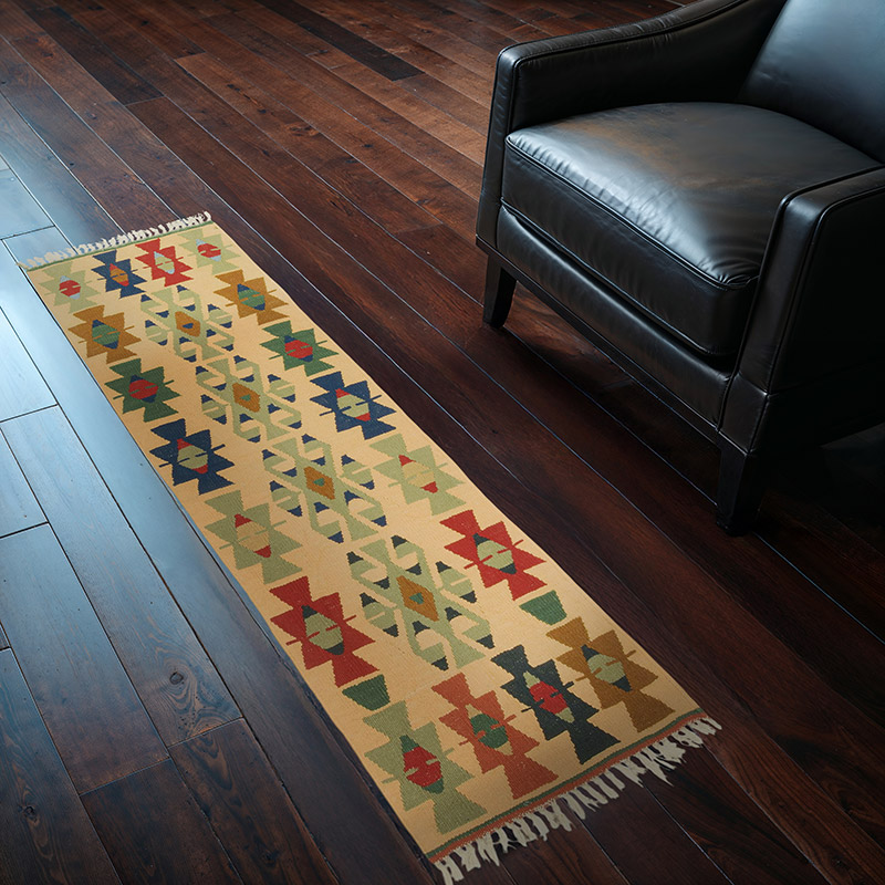 New Handwoven Turkish Kilim Runner - 1' 10" x 5' 6" (22" x 66") - K0089225