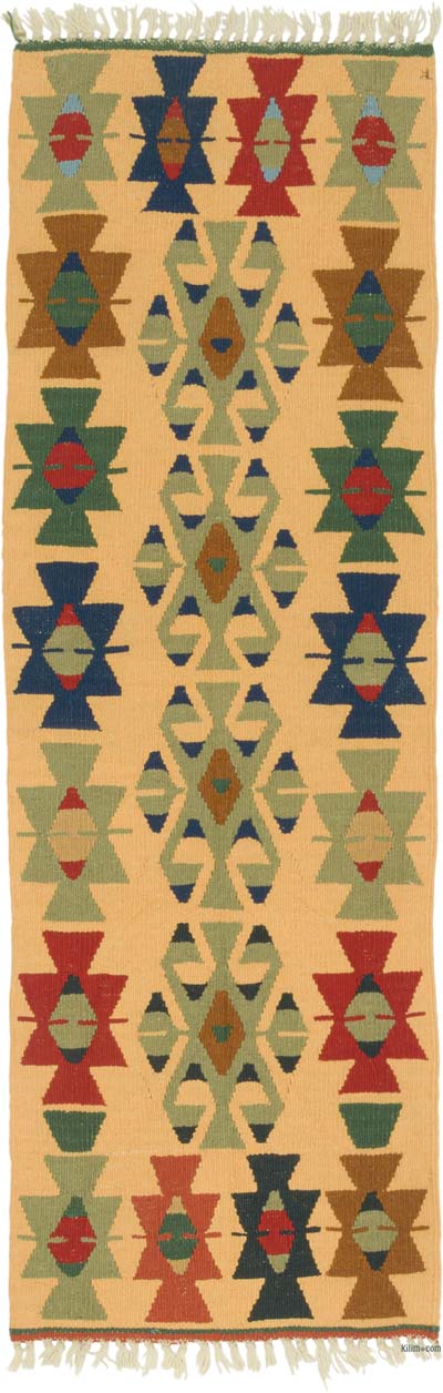 Yeni Kök Boya El Dokuma Yolluk Kilim - 55 cm x 168 cm