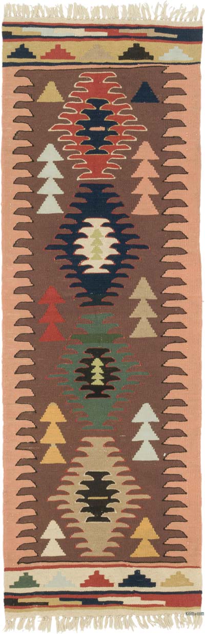 New Handwoven Turkish Kilim Runner - 2'  x 5' 11" (24" x 71")