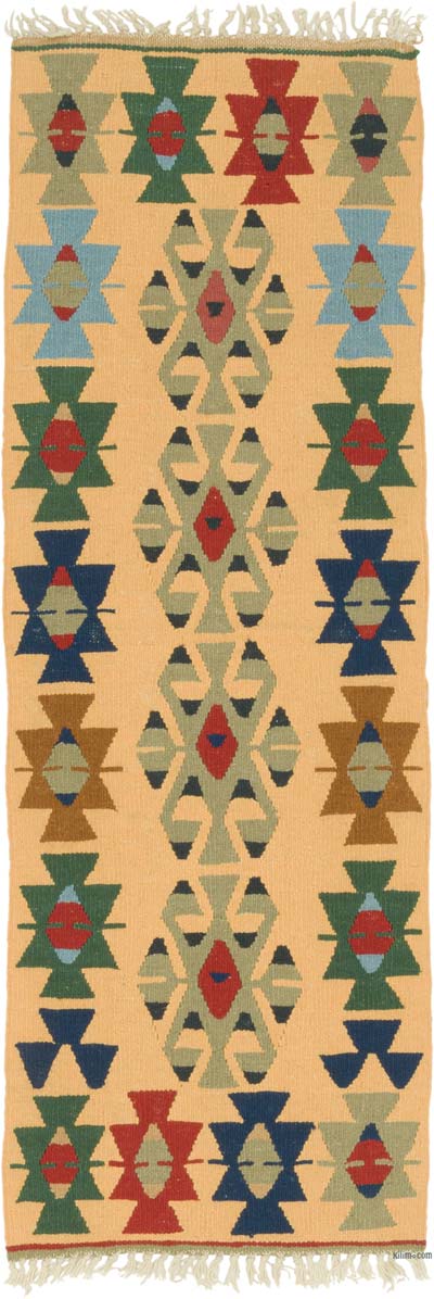 New Handwoven Turkish Kilim Runner - 1' 11" x 5' 5" (23" x 65")