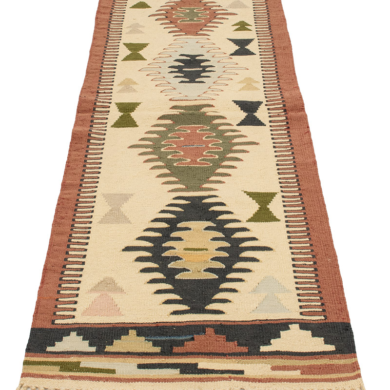 New Handwoven Turkish Kilim Runner - 1' 11" x 5' 10" (23" x 70") - K0089229