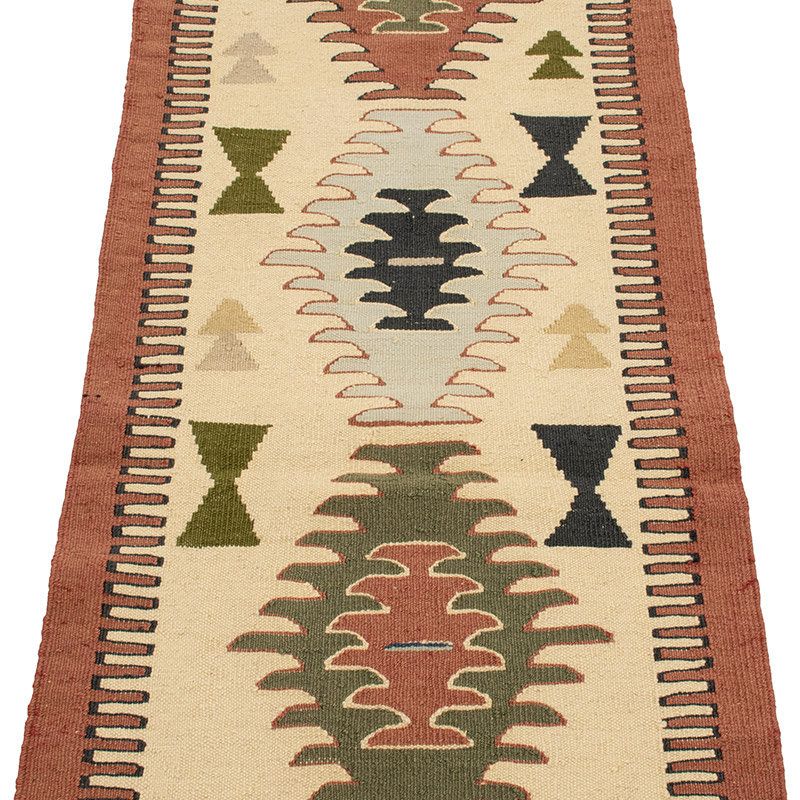 New Handwoven Turkish Kilim Runner - 1' 11" x 5' 10" (23" x 70") - K0089229