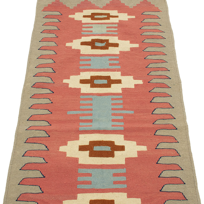 New Handwoven Turkish Kilim Runner - 2'  x 5' 7" (24" x 67") - K0089232