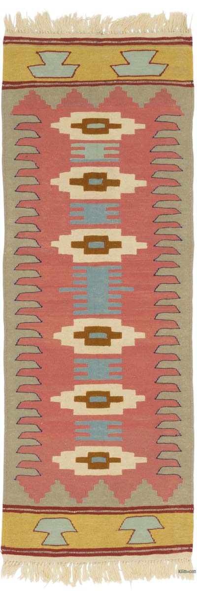 Yeni Kök Boya El Dokuma Yolluk Kilim - 62 cm x 170 cm