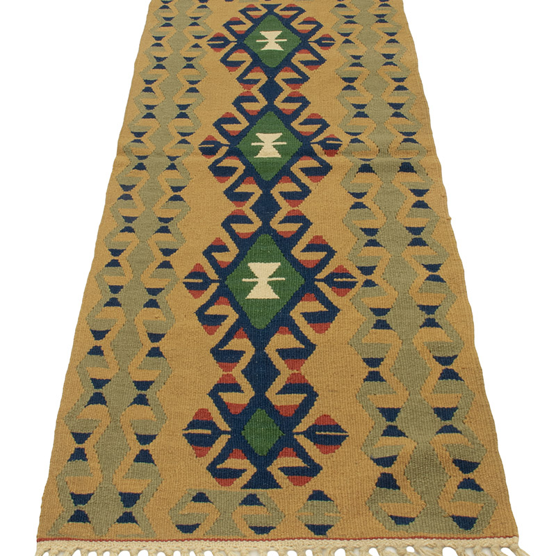 Yeni Kök Boya El Dokuma Yolluk Kilim - 60 cm x 175 cm - K0089235