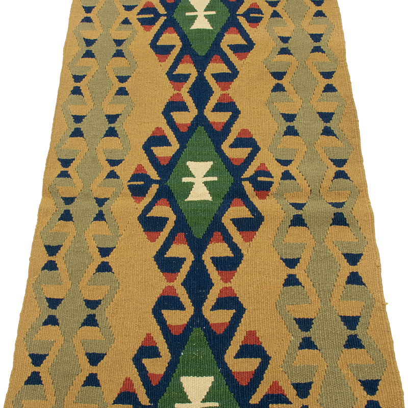 Yeni Kök Boya El Dokuma Yolluk Kilim - 60 cm x 175 cm - K0089235