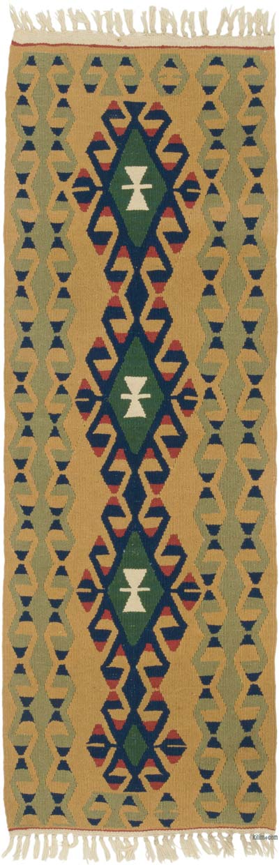 Yeni Kök Boya El Dokuma Yolluk Kilim - 60 cm x 175 cm