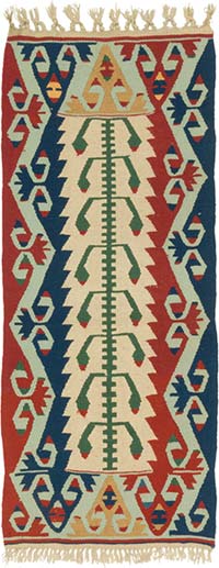Yeni Kök Boya El Dokuma Yolluk Kilim - 66 cm x 153 cm