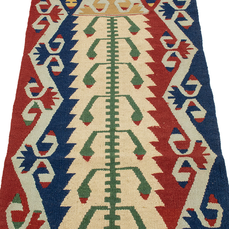 New Handwoven Turkish Kilim Runner - 2' 2" x 5'  (26" x 60") - K0089236