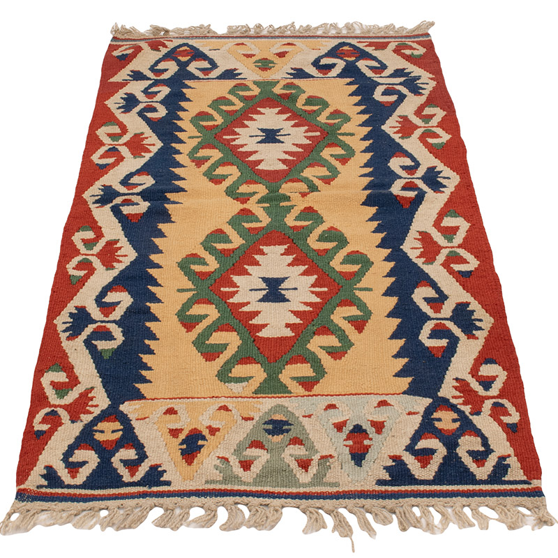 Yeni Kök Boya El Dokuma Yolluk Kilim - 66 cm x 145 cm - K0089237