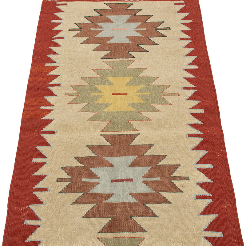 Yeni Kök Boya El Dokuma Yolluk Kilim - 64 cm x 177 cm - K0089239