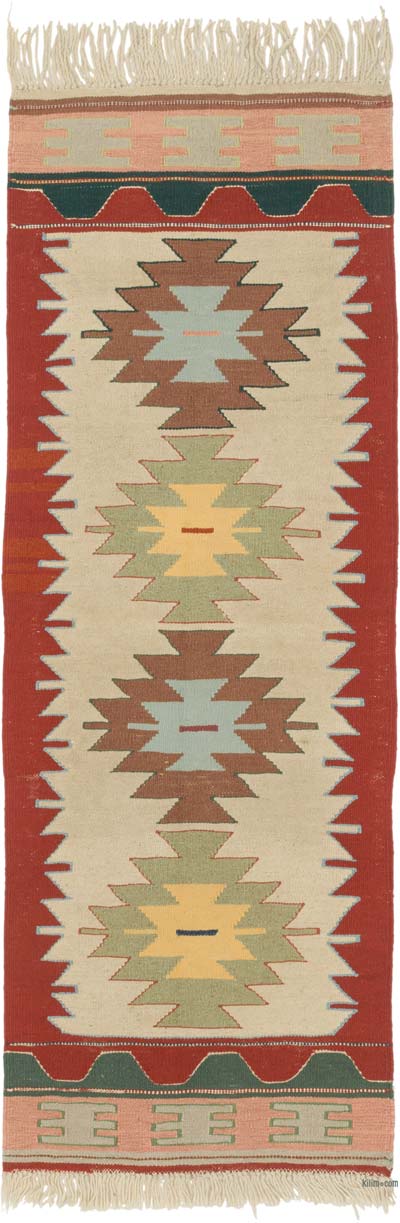 Yeni Kök Boya El Dokuma Yolluk Kilim - 64 cm x 177 cm