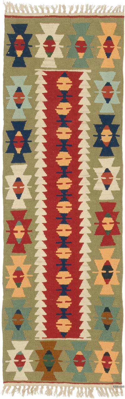 Yeni Kök Boya El Dokuma Yolluk Kilim - 57 cm x 173 cm