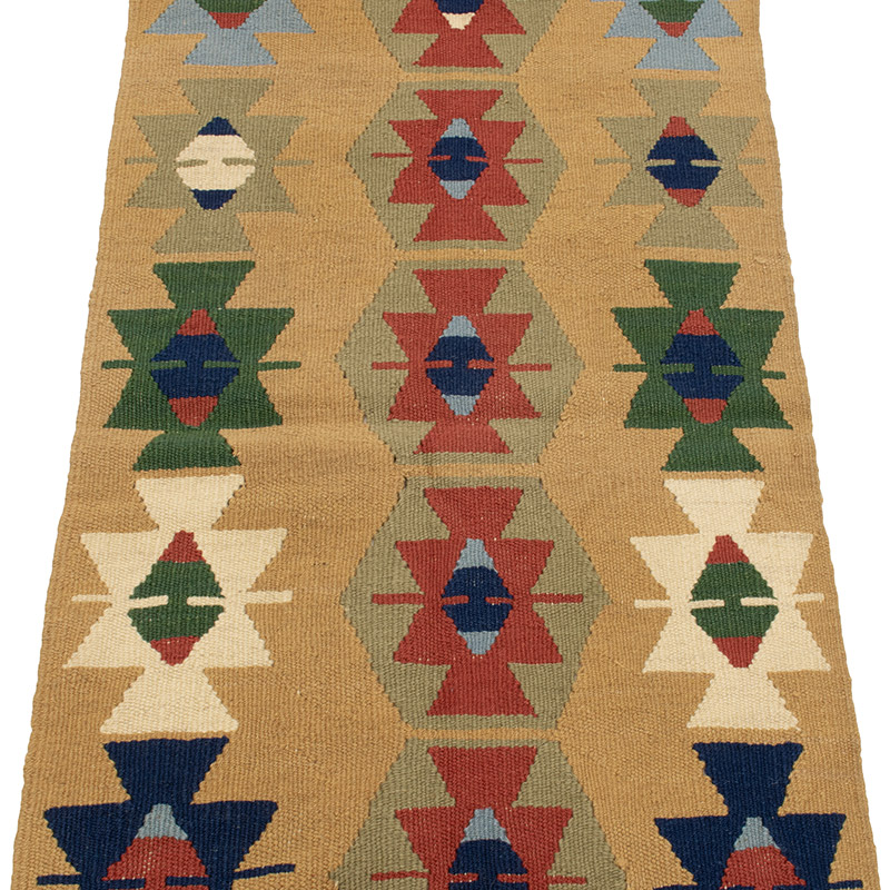 Yeni Kök Boya El Dokuma Yolluk Kilim - 59 cm x 175 cm - K0089241