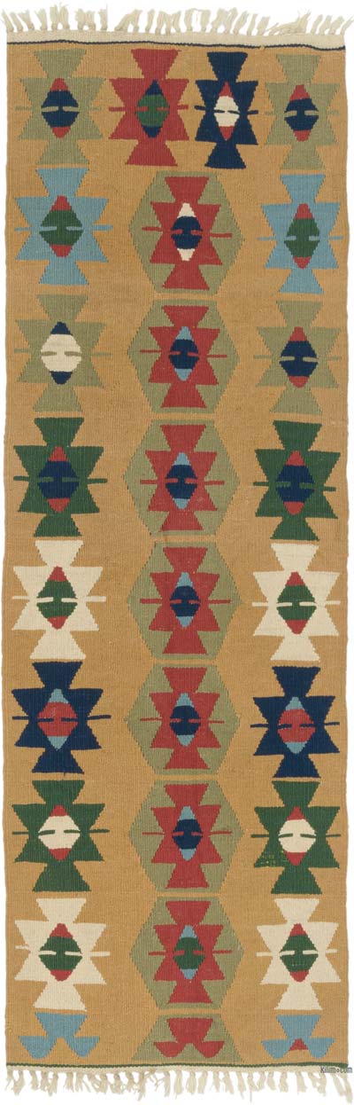 New Handwoven Turkish Kilim Runner - 1' 11" x 5' 9" (23" x 69")