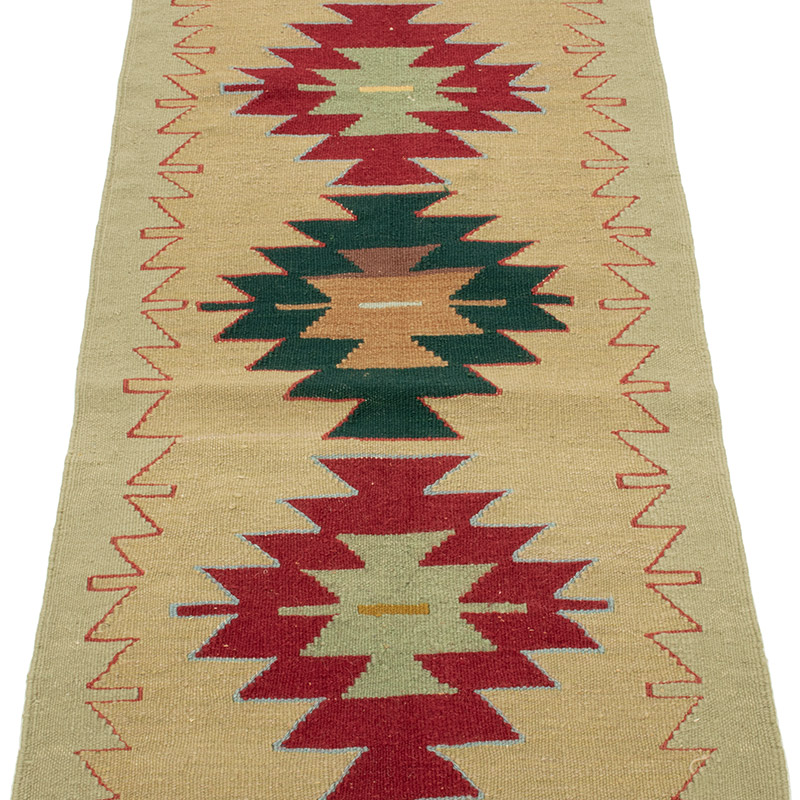 Yeni Kök Boya El Dokuma Yolluk Kilim - 64 cm x 181 cm - K0089244