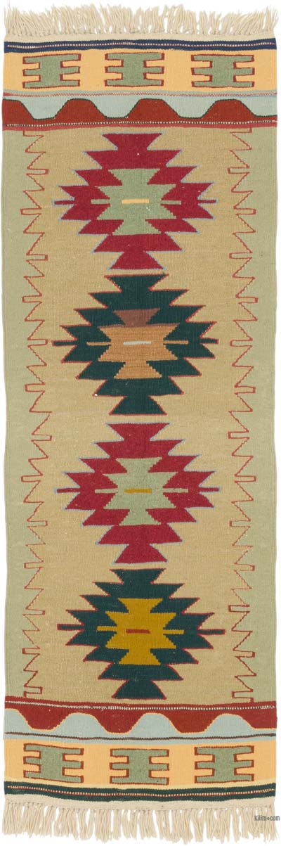 Yeni Kök Boya El Dokuma Yolluk Kilim - 64 cm x 181 cm