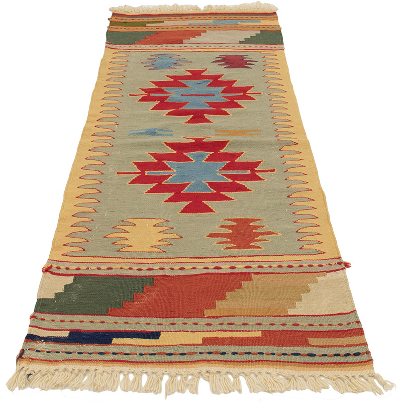 Corredor Nueva Alfombra Turca Kilim - 61 cm x 176 cm - K0089245