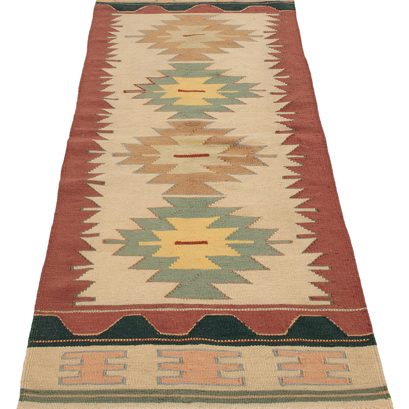 Yeni Kök Boya El Dokuma Yolluk Kilim - 61 cm x 177 cm - K0089247