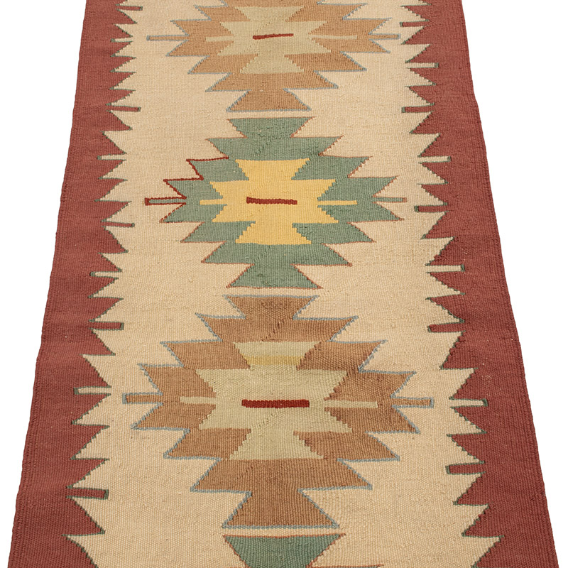 Yeni Kök Boya El Dokuma Yolluk Kilim - 61 cm x 177 cm - K0089247