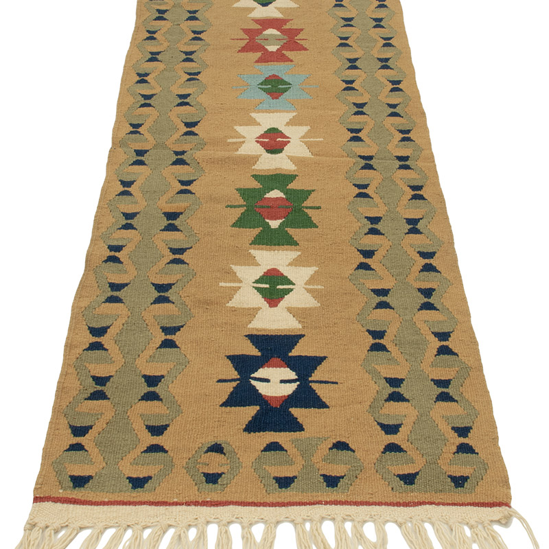 Yeni Kök Boya El Dokuma Yolluk Kilim - 58 cm x 175 cm - K0089248