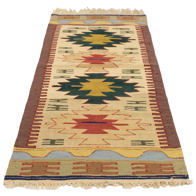 Yeni Kök Boya El Dokuma Yolluk Kilim - 75 cm x 162 cm - K0089249