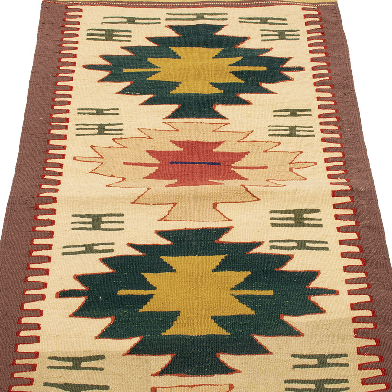 Yeni Kök Boya El Dokuma Yolluk Kilim - 75 cm x 162 cm - K0089249