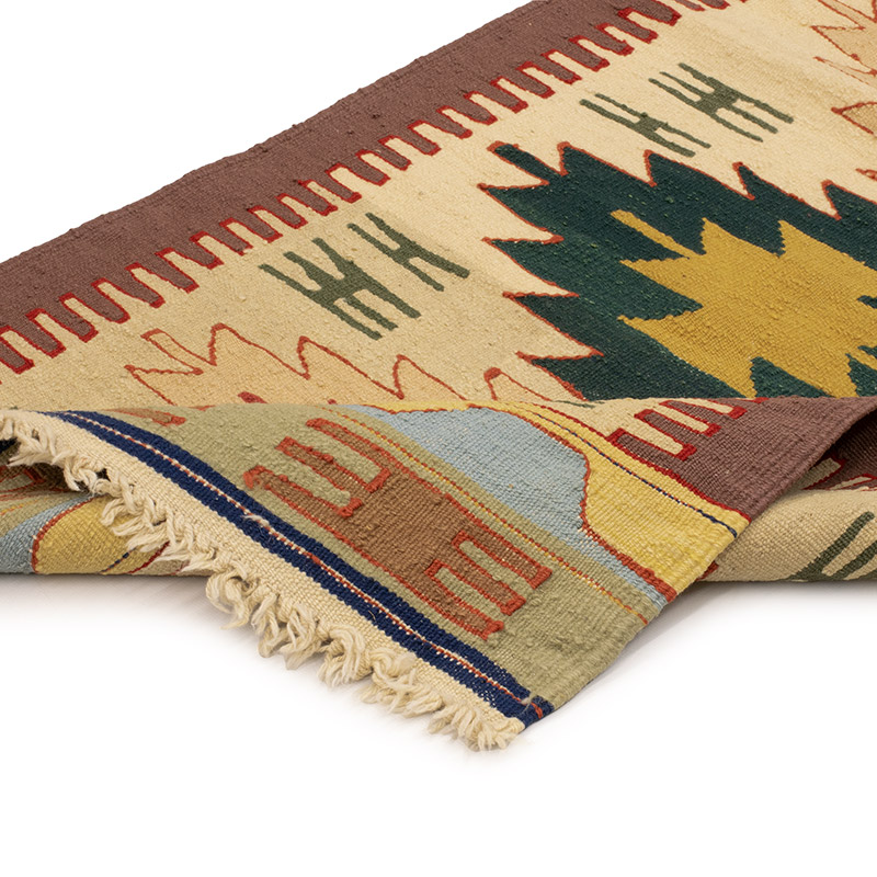 Yeni Kök Boya El Dokuma Yolluk Kilim - 75 cm x 162 cm - K0089249