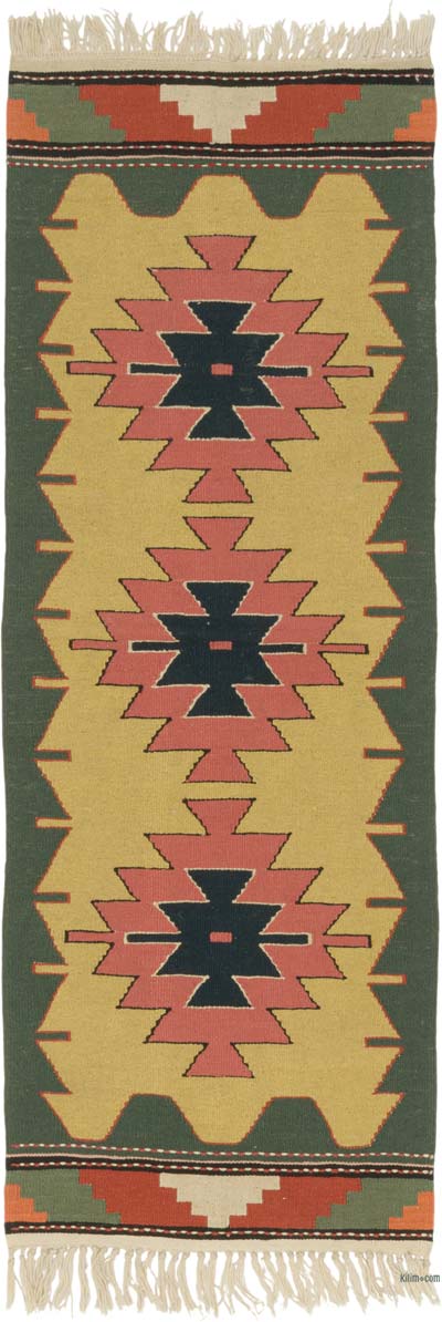 Yeni Kök Boya El Dokuma Yolluk Kilim - 62 cm x 172 cm