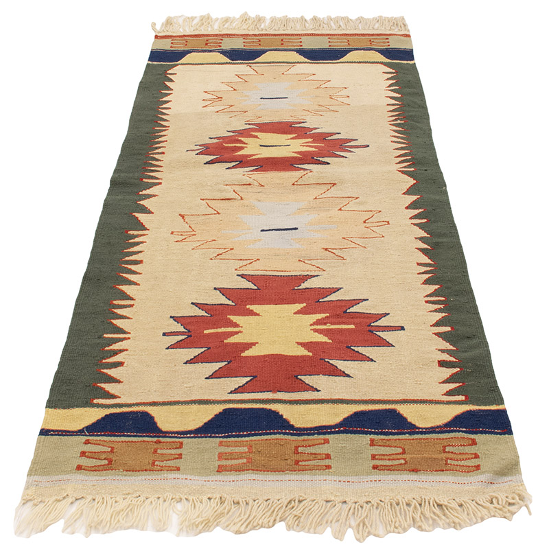 Yeni Kök Boya El Dokuma Yolluk Kilim - 74 cm x 174 cm - K0089257