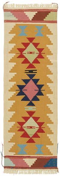New Handwoven Turkish Kilim Runner - 2'  x 6'  (24" x 72")
