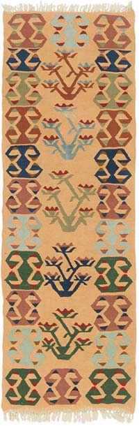 New Handwoven Turkish Kilim Runner - 1' 11" x 5' 9" (23" x 69")
